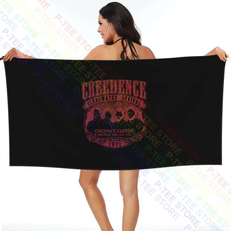 Creedence Clearwater Revival 1971 Rock Grey Ccr Quick dry Towel Soft Comfortable Beach Blanket