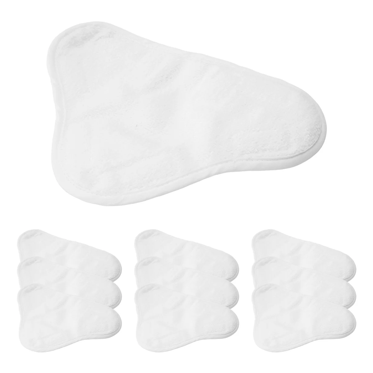 10 Pack Replacement Steam Mop Microfiber Cloth Pad for H2O Mop X5 Triangular Drag