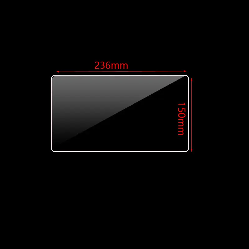 236x150mmTempered Glass Screen Protector for car gps Navigation DVD Stereo Radio Multimedia Game Protective Film  Stickers