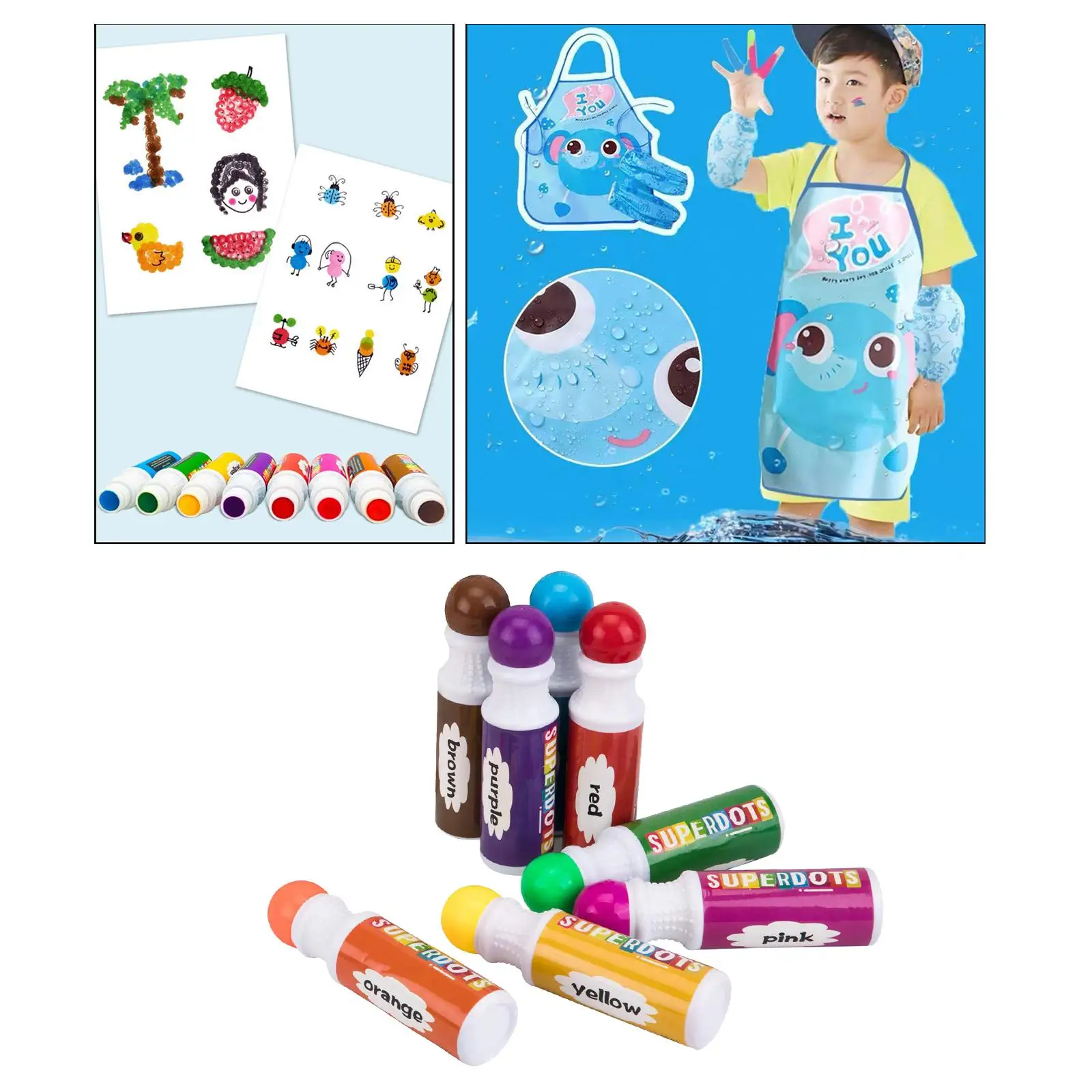 Pens Bingo Dabbers for Preschool Kids Painting without mess