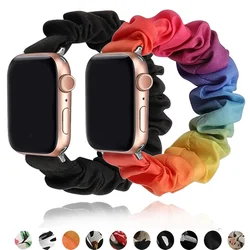 Scrunchie Strap for Apple watch band 49mm 44mm 40mm 46mm 42mm 45mm 41mm Loop Women bracelet for iWatch series 10 9 8 7 6 SE  3