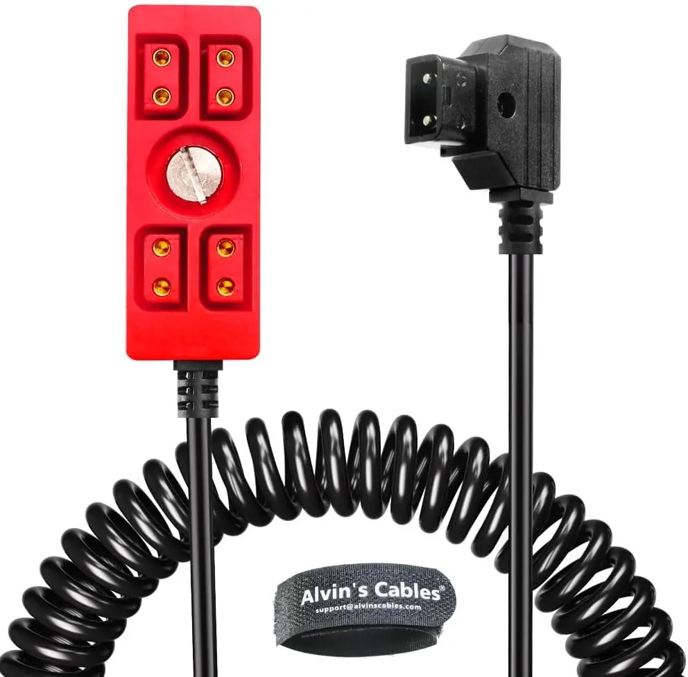 Alvin's Cables Dtap Splitter Cable Dtap Male to 4 Port D Tap Female Splitter Hub Power Cable for ARRI RED Teradek SmallHD SmallR
