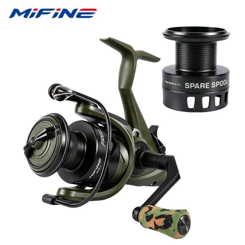 mifine-free-runner-tx-フィッシングリール-5-1bb-3000-6000-超軽量スピニングリール-51-1-スペアスプール-海水・淡水対応-カープリール