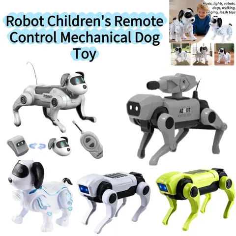 Mechanical Dog Intelligent AI RC Robot Dog Voice Command Programmable Singing Dancing Electronic Stunt Bionic Smart Robot DoG