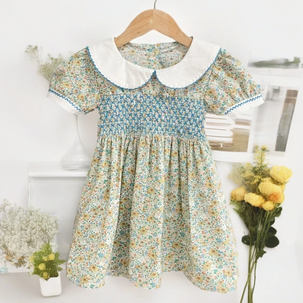 ★新品未使用★ Aapolina Penny Smock Dress 5-7y Smocked Dresses for Girls and Toddlers I Poppy Kids Co