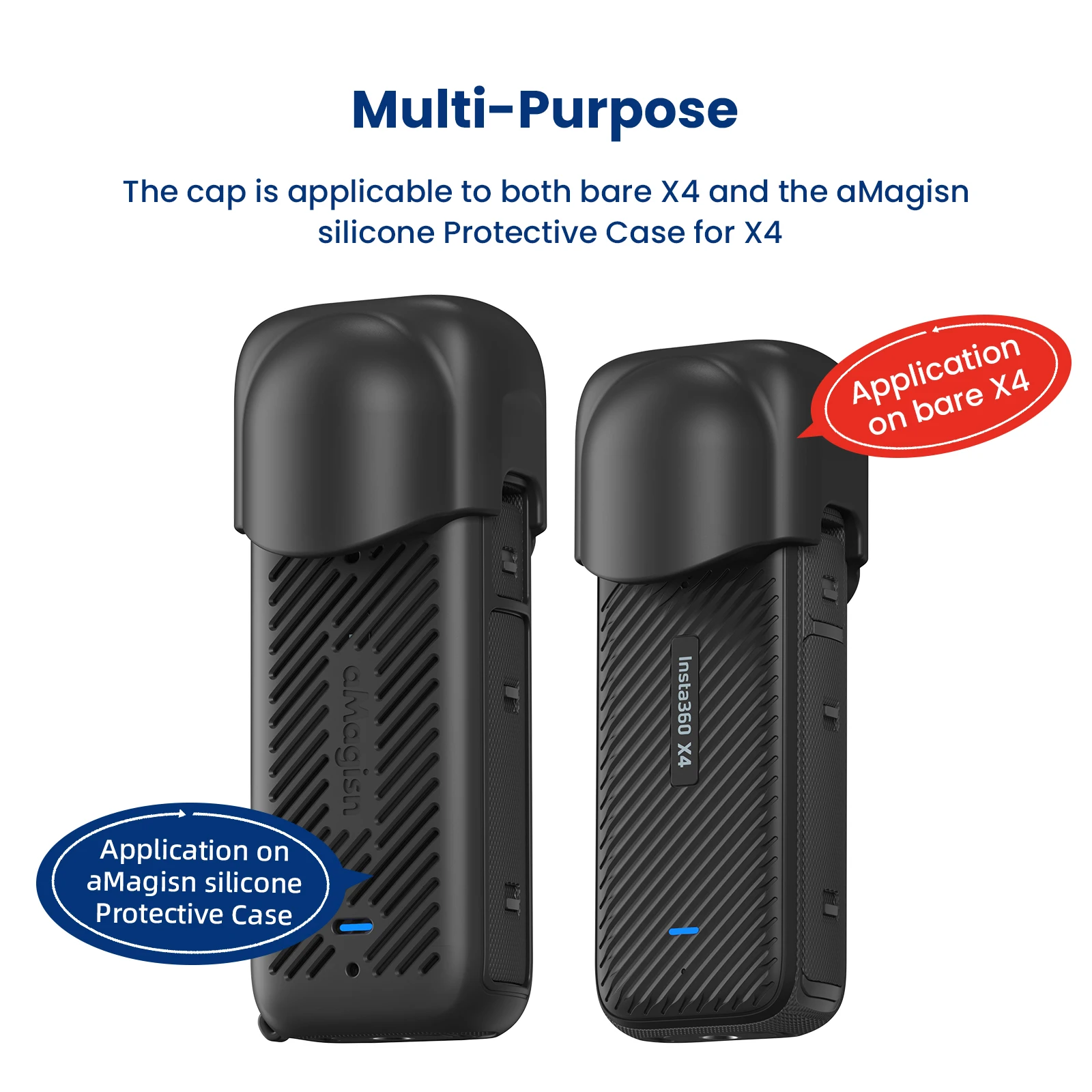 

Lens Cap for Insta360 X4 Protector Cover Accessories for Insta 360 X4 Camera Anti-dust Anti-scratch Silicone Lens Protecter