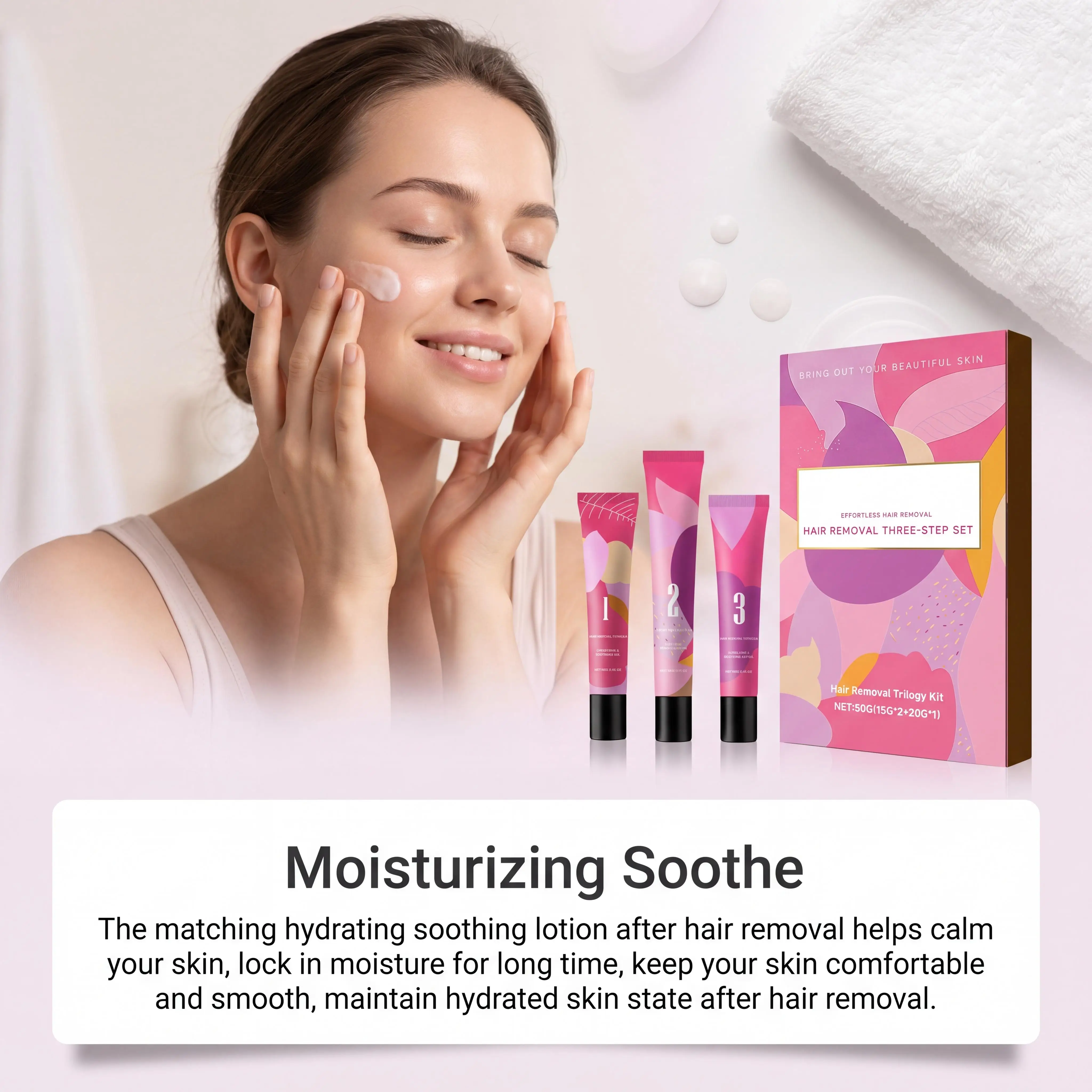 제모 크림 키트 3단계 무통 제모 시스템 복구 및 케어 - Hair Care Step 리뷰 및 가격
