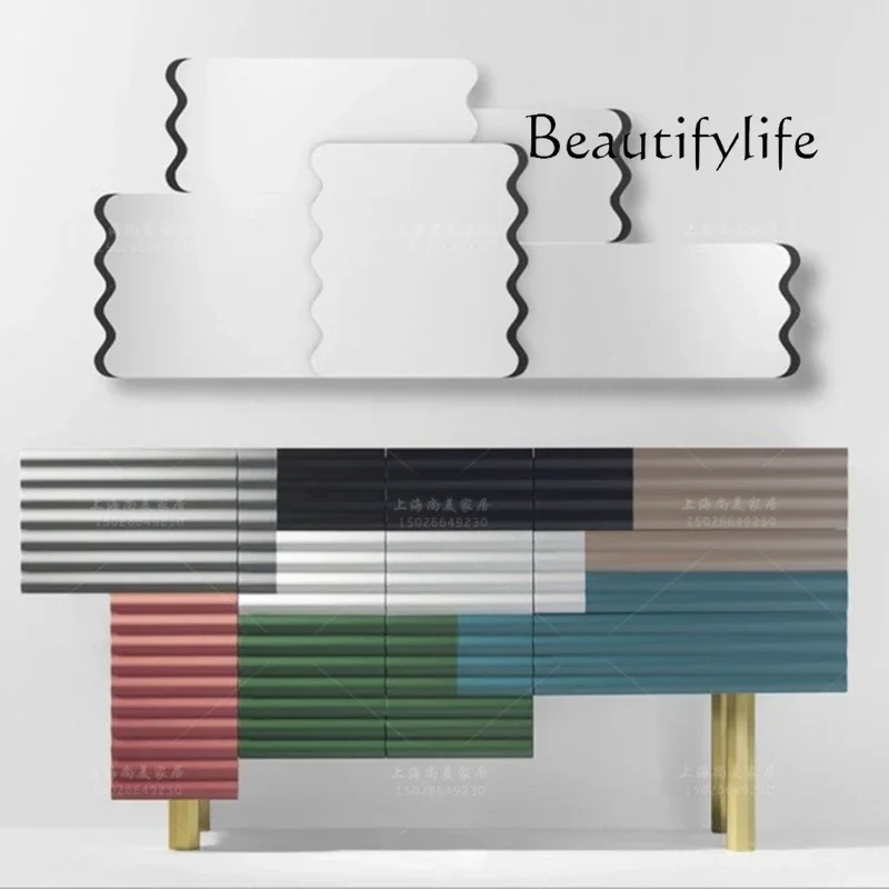 

Q Paint baking light luxury dining side cabinet piano paint porch cabinet creative personalized decorative locker customization