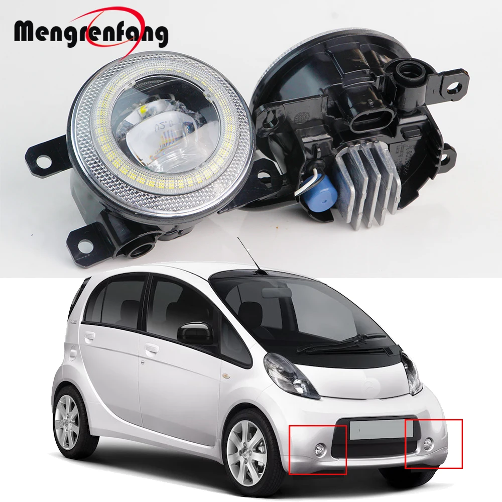 

2 Pcs Car Front Bumper LED Fog Light Angel Eye Daytime Running Lamp DRL 30W H11 For Citroen C-Zero Czero Mitsuoka Like 2009-2018