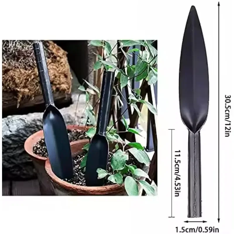 

Carbon Steel Willow Leaf Shovel Succulent Plants Planting Loose Soil Tool Outdoor Digging Shovel Household Gardening Tools