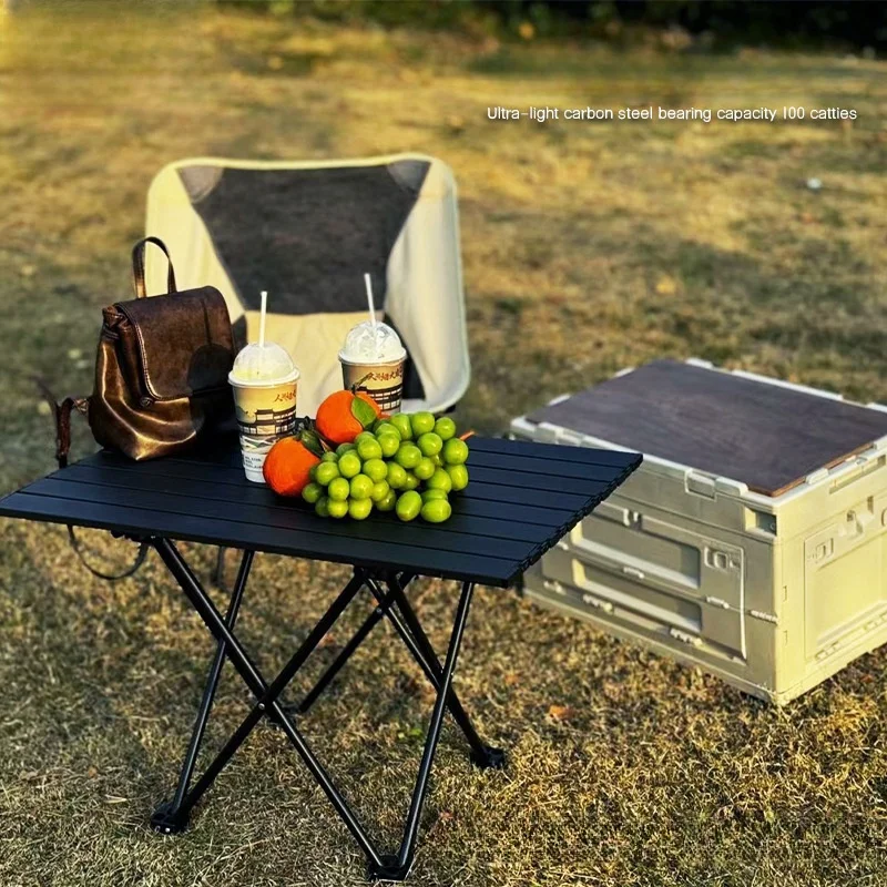 

Outdoor Folding Table Portable Barbecue Camping Egg Roll Table High Load-bearing Ultra-light Table Camping Self-driving Trip New