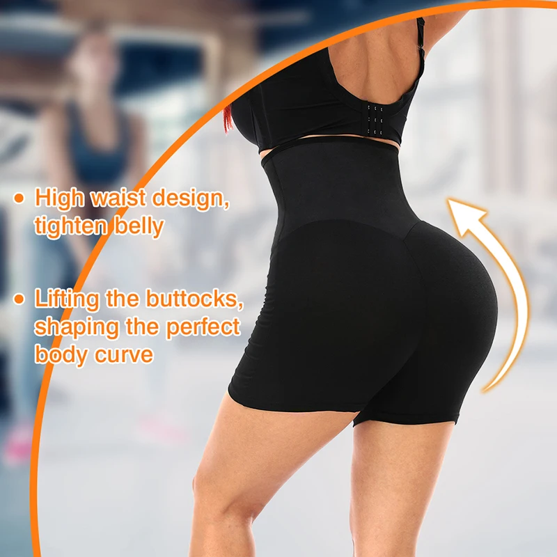 Thermal Shorts for Sports Women High Waist Sauna Pants Heat Trapping Shapewear Sweat Body Shaper Trainer Workout Fat Burner Faja