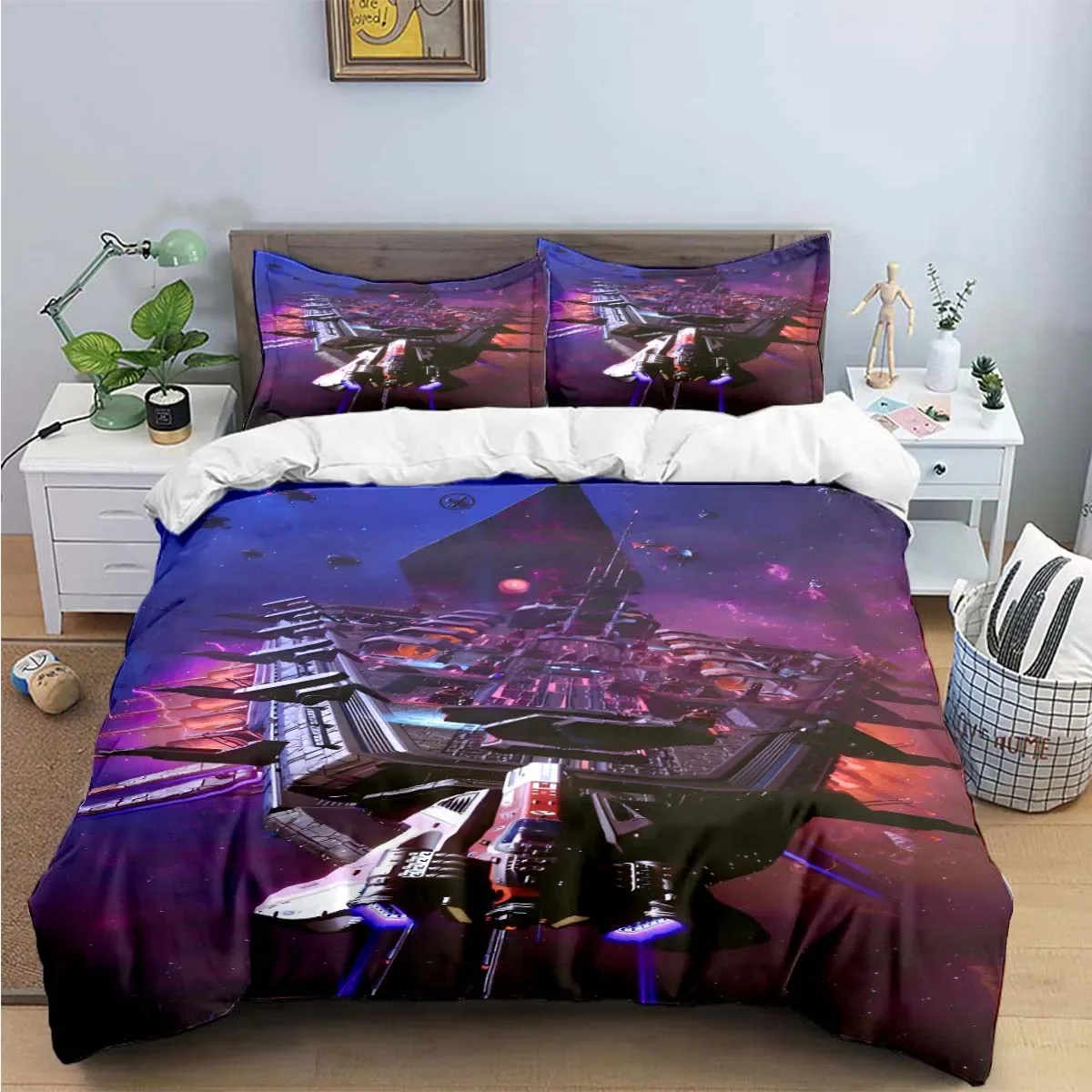 Fashion Anime 3D Game N-No-Man's-Sky Print Bedding Sets Bed Supplies Set Duvet Cover Bed Comforter Set Bedding Set Luxury Gift