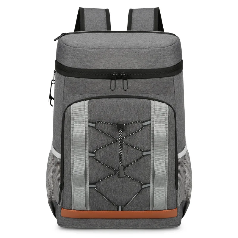 New Picnic Cooler Bag Large Capacity Camping Meal Hikking Thermal Backpack with Bottle Opener Leakproof Insulated Lunch Bag