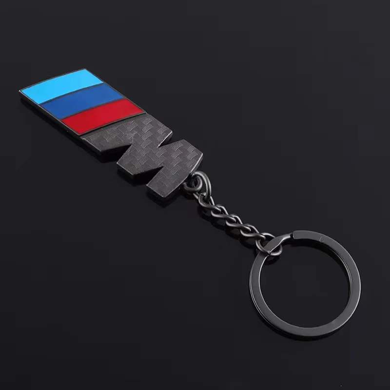 Car Carbon Fiber Keychain Zinc Alloy Keyrings Accessories For BMW Series i3 i4 m G07 G06 G05 G02 G01 F48 F39 G42 G30 G20 G26 F01