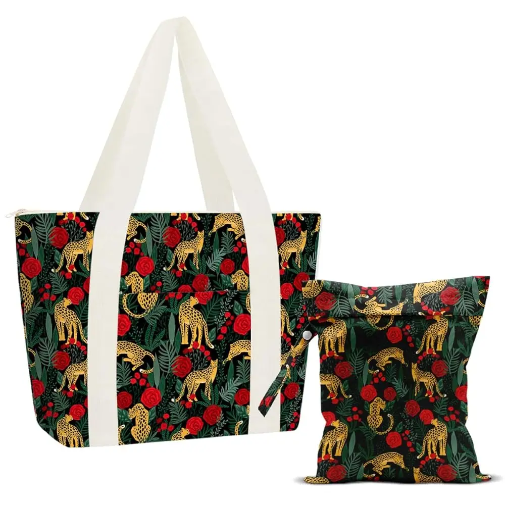 Beach Bags Wet Bag for Swimsuit Tote Bag for Friends Travel Gifts, Aloha Bags Waterproof Vacation Essential