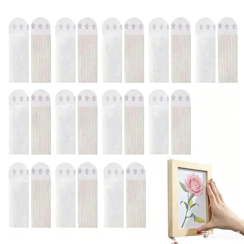 4/12pcs Tape Double Sided Strips Adhesive Hanging Mounting Picture Wall Stickers Sticky Removable Duty Heavy Pads Sticker Poster