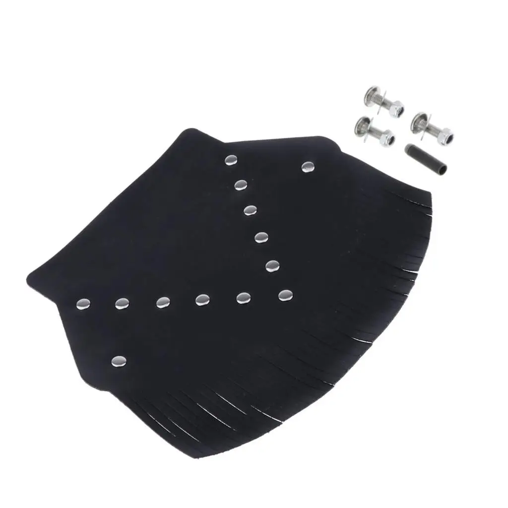 Guardabarros trasero de motocicleta para cuero PU Universal negro