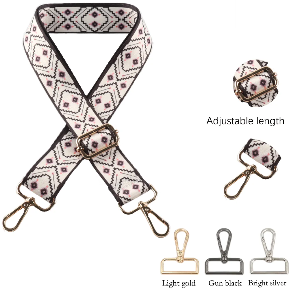 

Nylon Shoulder Strap Diy Exquisite Embroidery Universal Fashionable Durable Precision Woven Diagonal Shoulder Strap 3.8CM