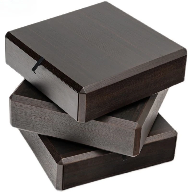 

Rotating bedside table storage solid wood bedroom locker bedside table