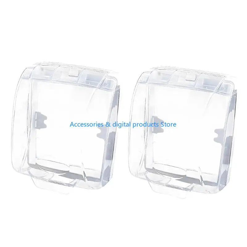 77JD Transparent Weatherproof Cover with Lid Design Simple Installation for Outdoor Wireless Doorbells & Gate Button