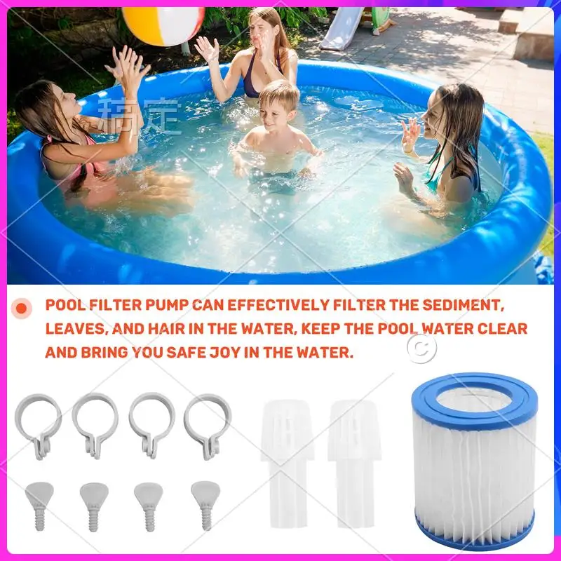 

AUU-Pool Filter Pump, 330 GPH Paddling Electric Pool Filters Small Pool Filter Pump