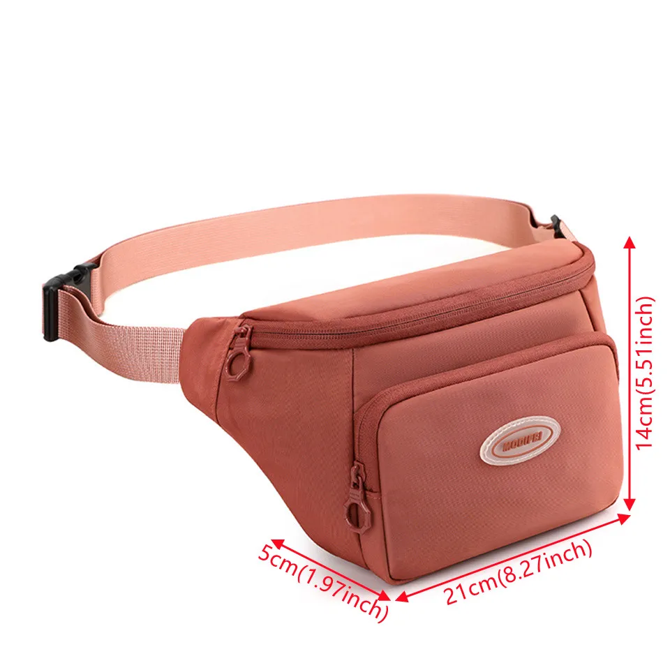 Women Waist Packs Pocket Casual Travel Belt Bag Women Fashion Waterproof Nylon Chest Bum Sling Bag