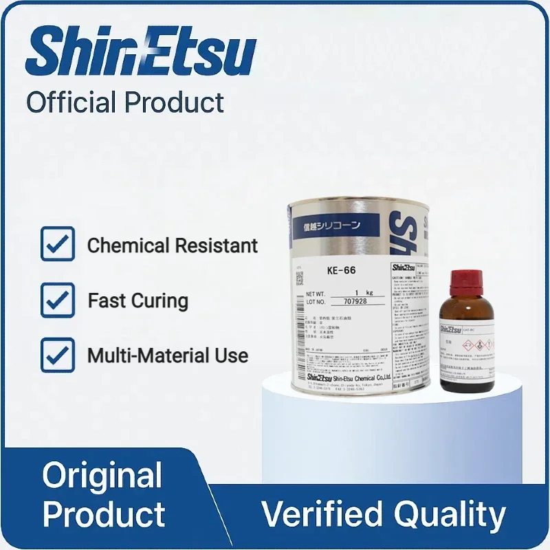 hin-Etsu KE-66 1kg Sealant/Adhesive | White | Smooth Bead | Easy Dispense