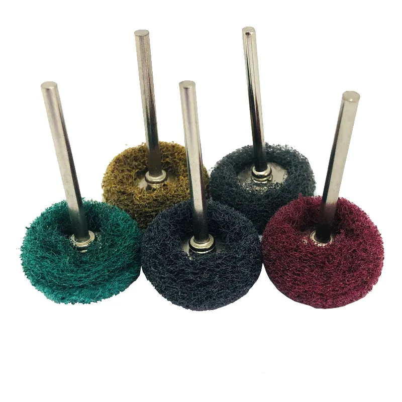 Imagem -05 - Nylon Lustro Polimento Roda Mini Broca Escova Abrasiva Dremel Rotary Tool Acessórios Grupo mm 2.35 mm Shank 10 Pcs