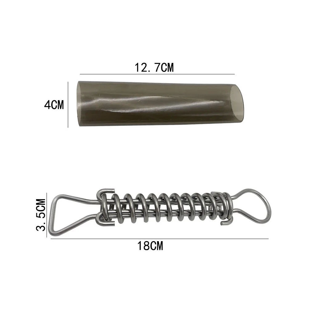 

3Sets Pool Cover Springs Stainless Steel Outdoor Durable Spring Sleeve Protector Replacement Parts Heavy Duty Pool Safety Cover