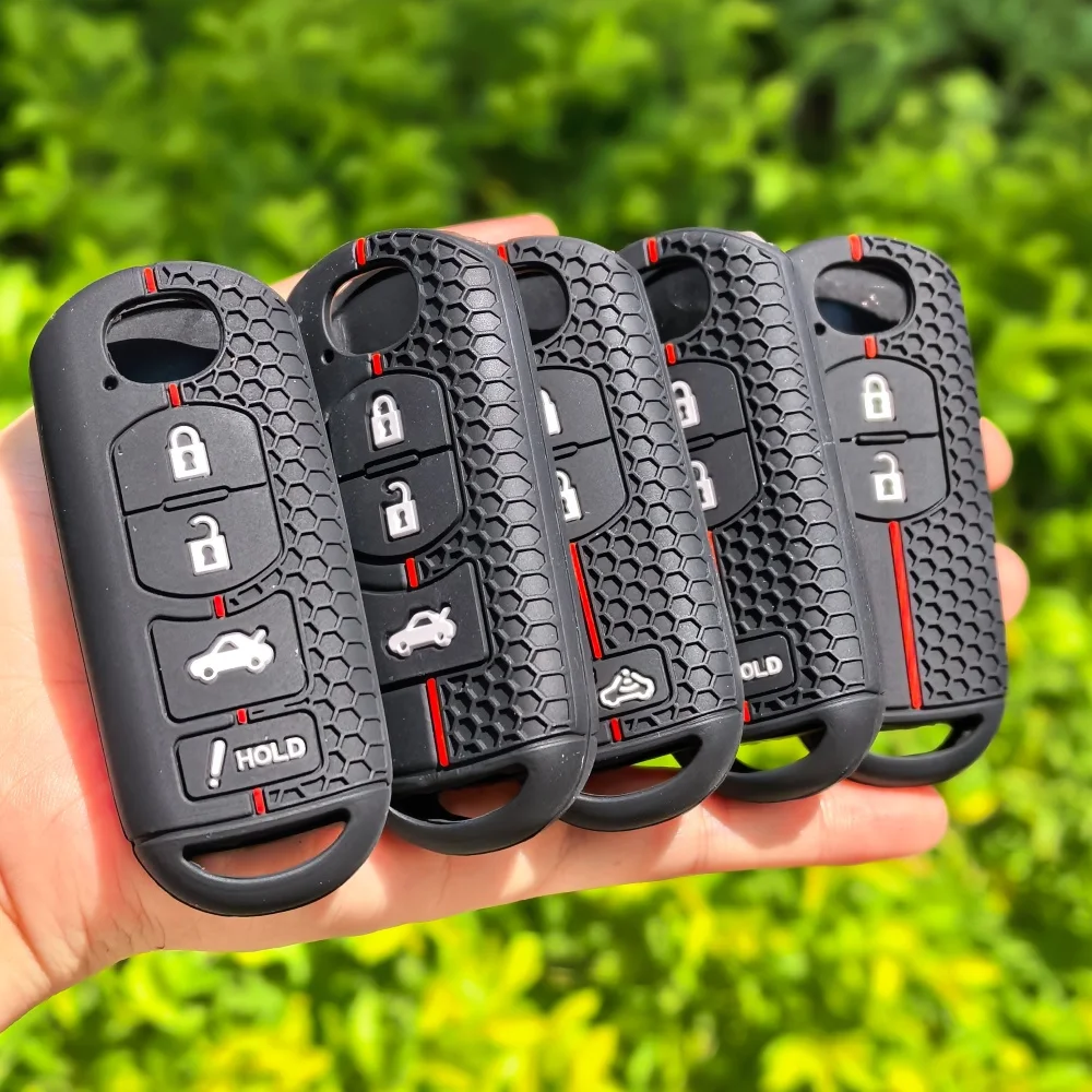 Soft Silicone Rubber Car Key Cover Case Fit for Mazda 2 3 5 6 8 Atenza CX5 CX-7 CX-9 MX-5 RX Smart 2/3/4 Buttons Key Case Shell