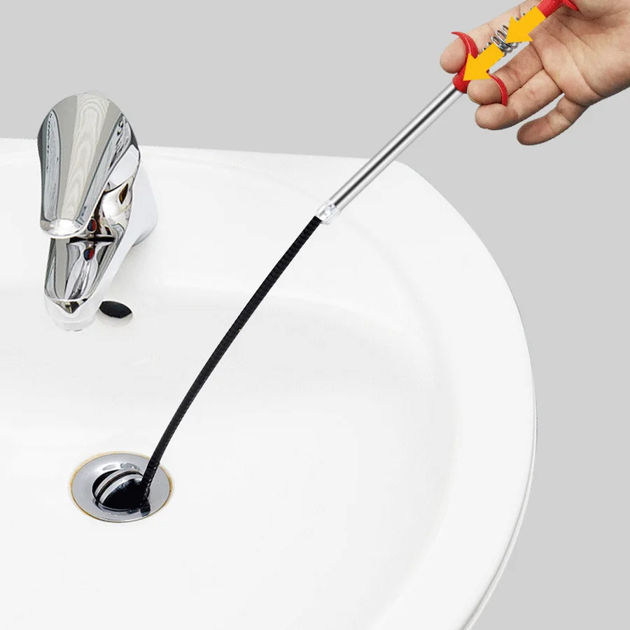 156 سنتيمتر/61.41in المجاري أربعة مخلب Unclogger تنظيف مخلب الشعر ، انسداد القمامة أدوات الانتقاء والتجريف