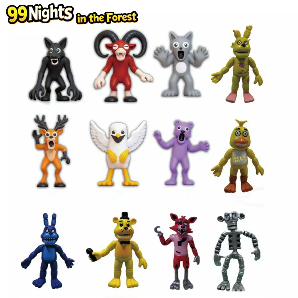 

Горячая 99-ночей в лесу, игра с оленем, игрушки, игра ужасов, периферийные фигурки и украшения, игрушки для детей, подарок на Хэллоуин