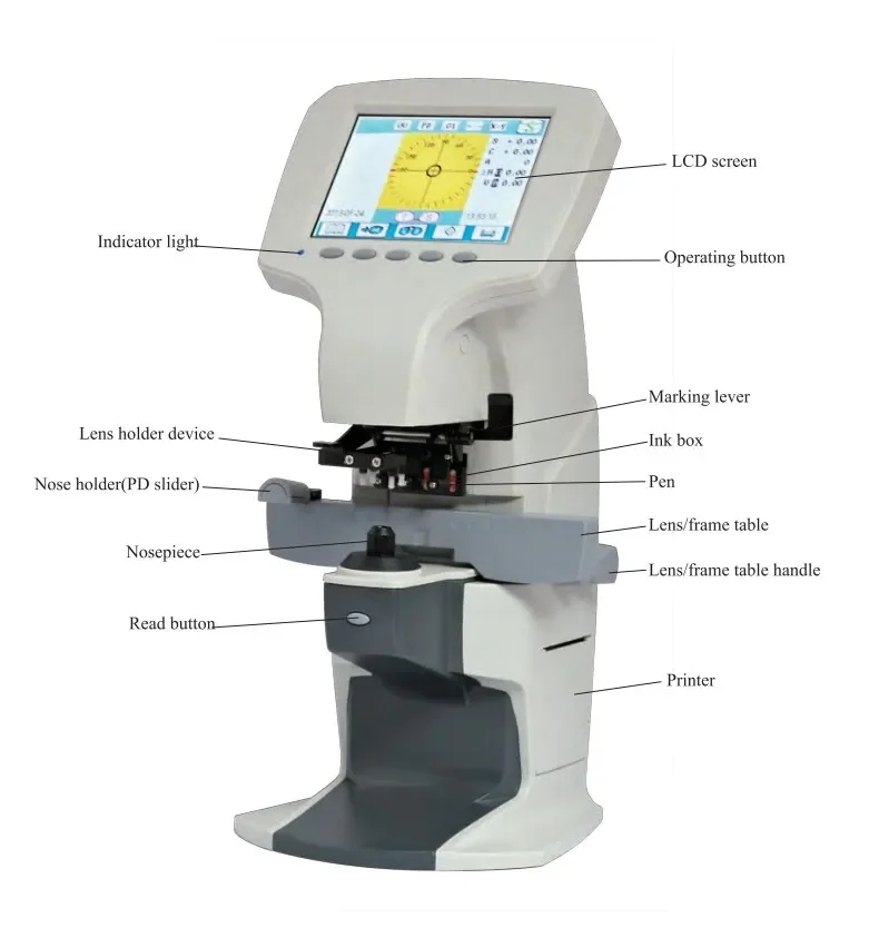 Glasses equipment digital auto Lensmeter instrument L-800