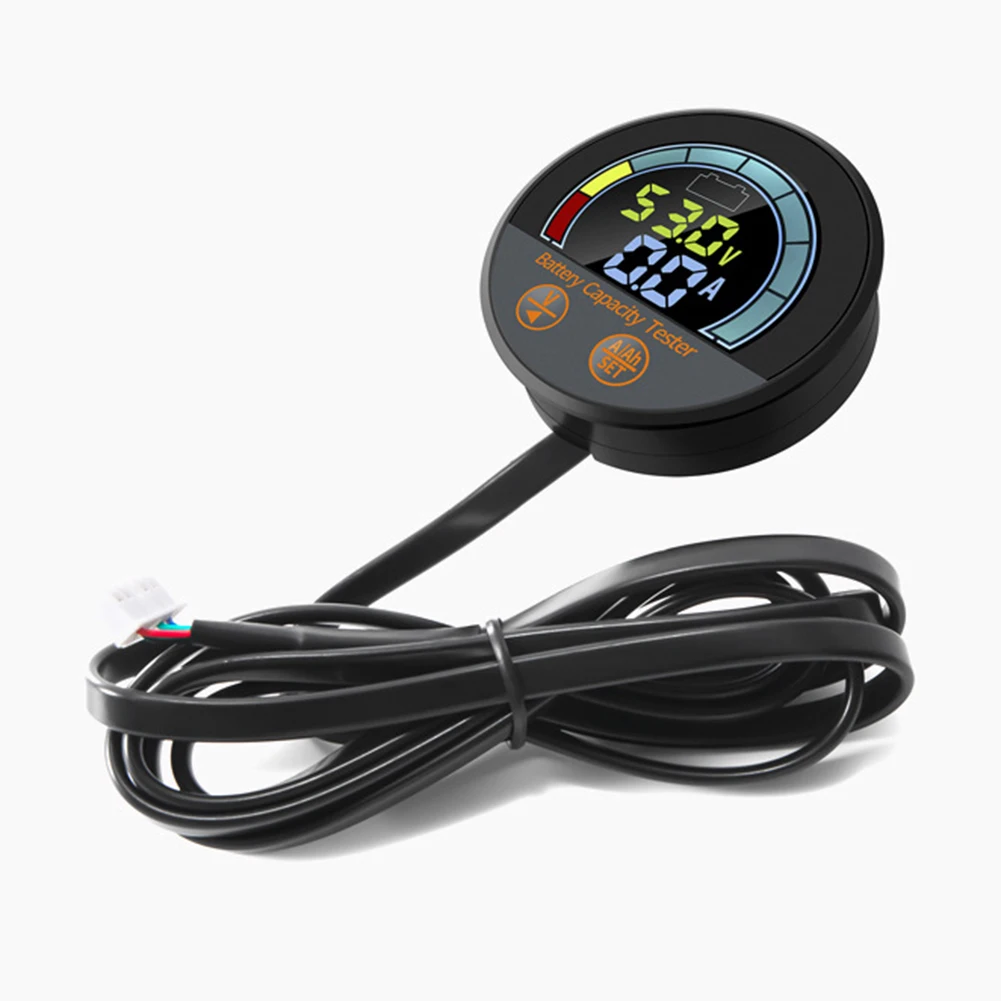 5-in-1 For Battery Fuel Gauge 8-100V 500A Shunt Capacity Tester Voltmeter Ammeter For LiFePO4 Acid RV Solar Boat For Golf Cart M