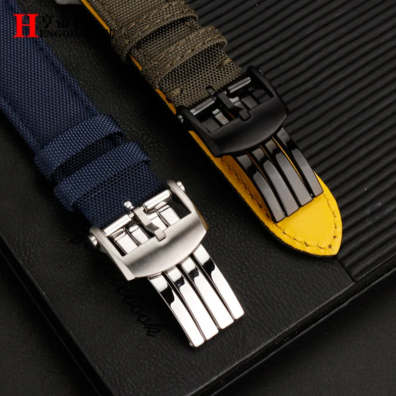 Wysokiej jakości zapięcie do zegarka dla Breitling składana klamra nylonowy gumowy skórzany pasek 316, męskie akcesoria do zegarków ze stali nierdzewnej 20 m