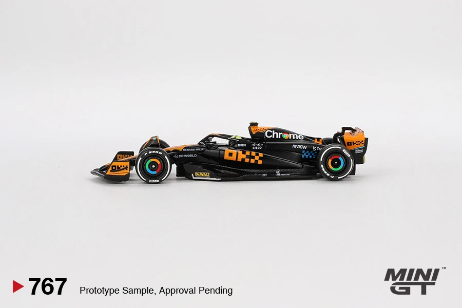 **พรีออเดอร์ **MINIGT 1:64 MCL60 # 4 รถโมเดล Lando Norris 2023 F1