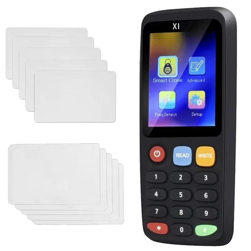 

-MEOF X7 RFID Smart Chip NFC Decoder Duplicator Reader Writer+5XCUID+5XUID Card Tag Copier 125Khz 13.56Mhz Badge Clone Card