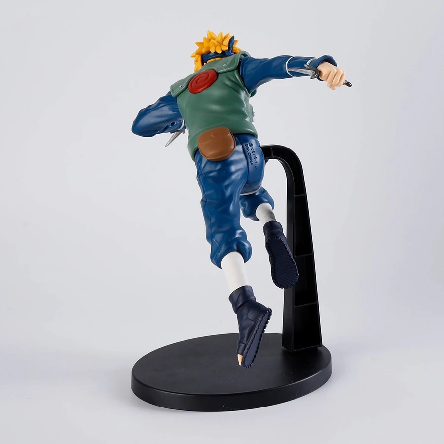 Original banpresto naruto shippuden vibração estrelas namikaze minato ação anime figuras colecionáveis modelo brinquedos figurais 18cm