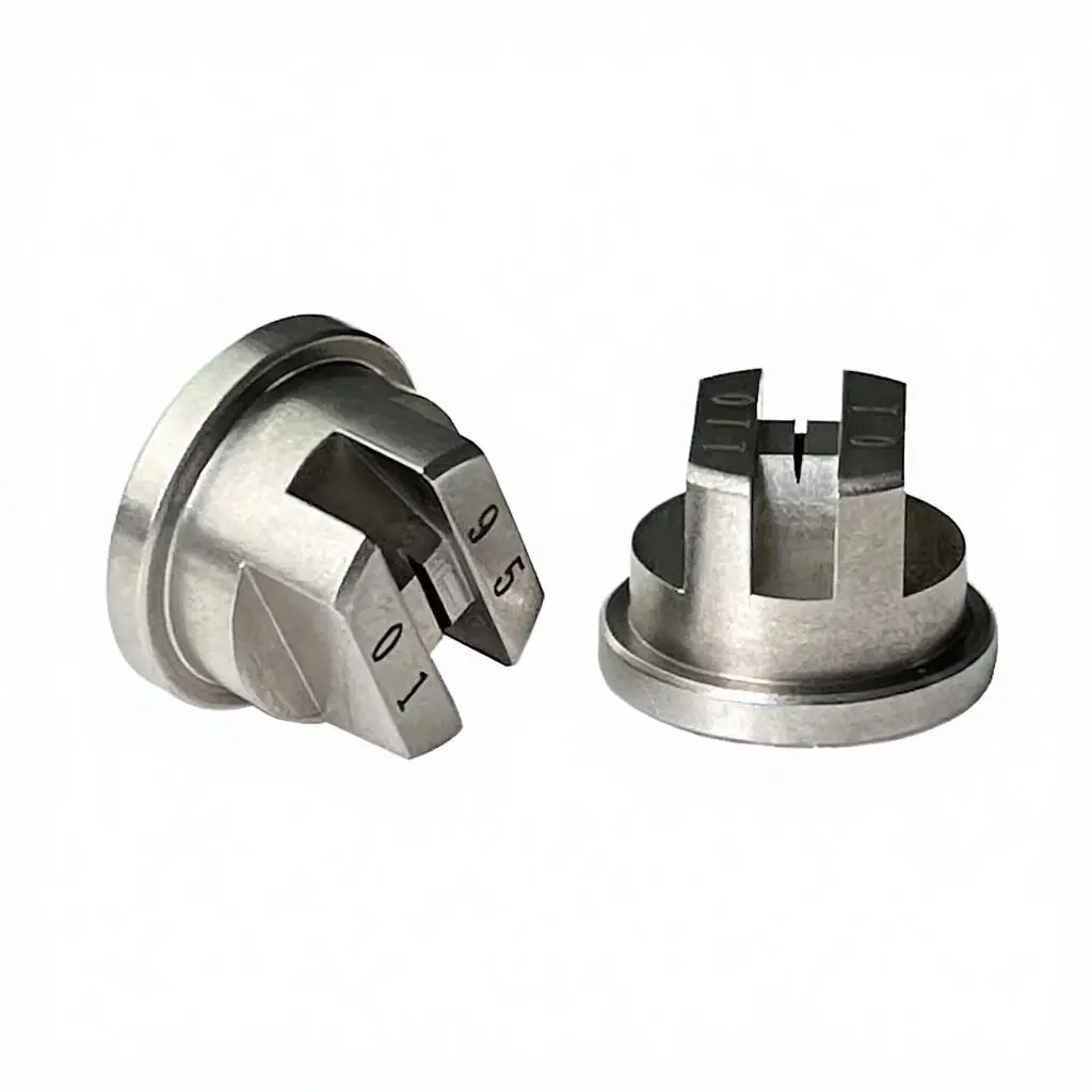 SS Flat Fan Spray Nozzle TP Head 15/25/40/50/65/80/95/110 Degrees Flat Fan Tip For Industrial Cleaning Dust Removal Water Jet