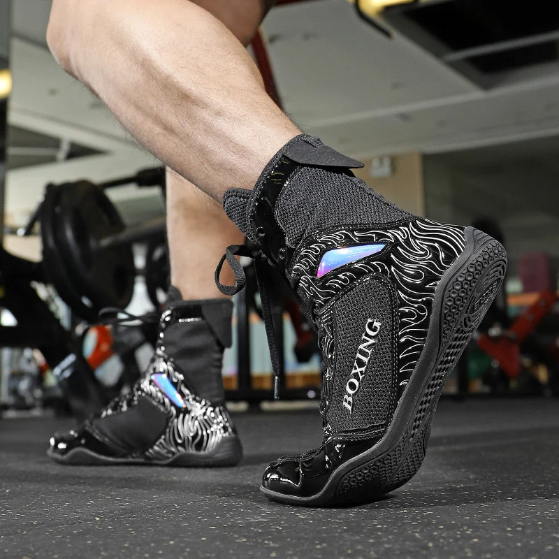 Men's Durable Wrestling Shoes Boxing Combat Shoes Comfortable and Versatile Unisex Indoor Training Wrestling Shoes