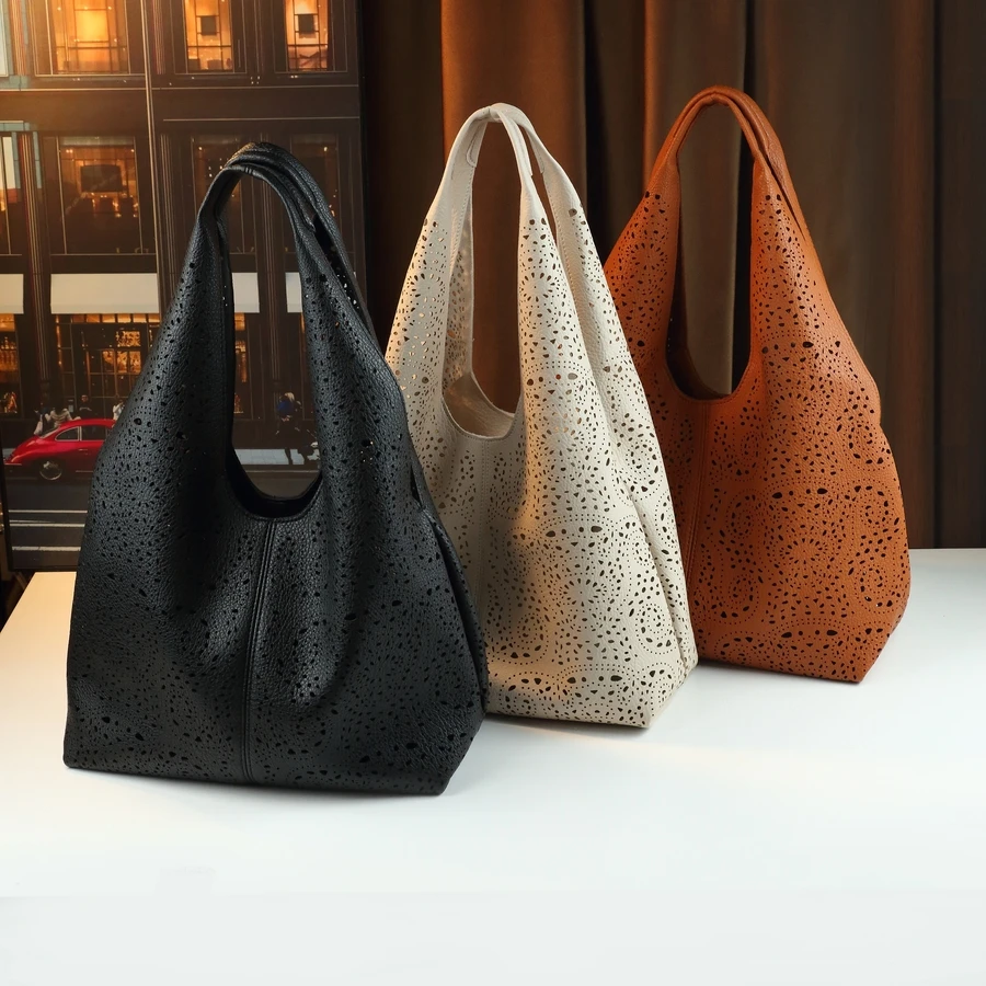 

New Fashionable Large Capacity Bucket Bag Women's Tote Commuter Bag Beach Bag Single Shoulder Crossbody Mother-Child Bag
