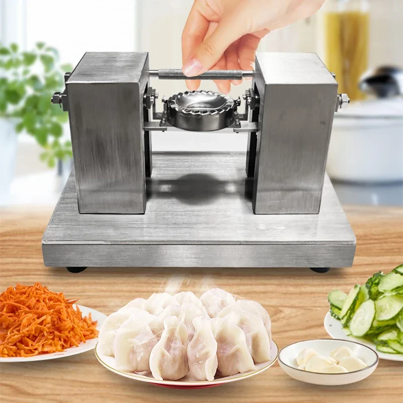 Small household hand-cranked dumpling machine Imitation hand-made dumpling machine Semi-automatic stainless steel dumpling artif