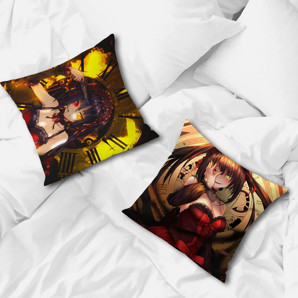 Tokisaki Kurumi Anime Pillow cover Sofa living Printing Decoration Room Home Office Coffee Shop Car Nordic Simplicity Cover