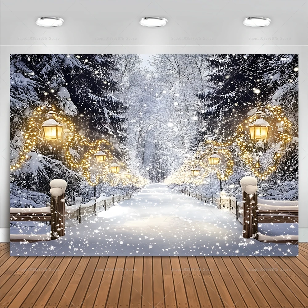 Winter Clothing Photo - Christmas Winter Wonderland Backdrops Xmas Party