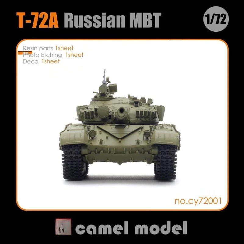 1/72 Scale T-72A Main Battle Tank Model Kit – Resin Parts + Photo-Etch Model CY72001