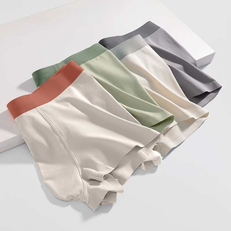 

3 Pcs Summer New Mens Boxers Underwear Cotton Panties Underpant Breathable U Pouch Short Sexy Men Ropa Interior Hombre