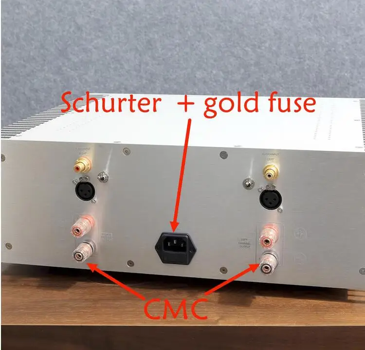 Master-Version fm801 Hifi-Zweikanal-Leistungs verstärker mit symmetrischem Eingang 250W/8 Ω, 500W/4 Ω