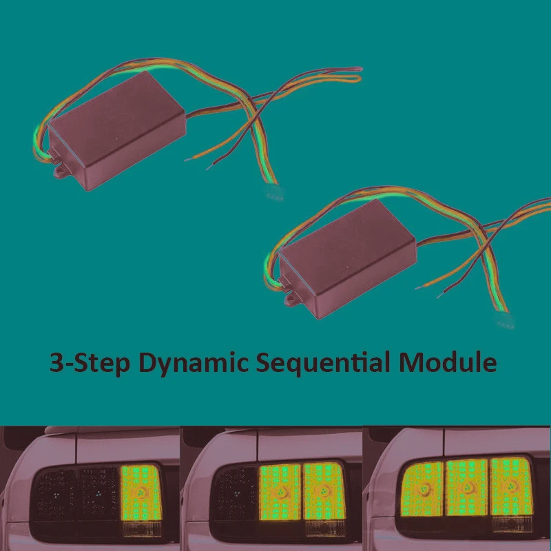 3 Step Sequential Chase Flash Module Boxes for Car Turn Signal