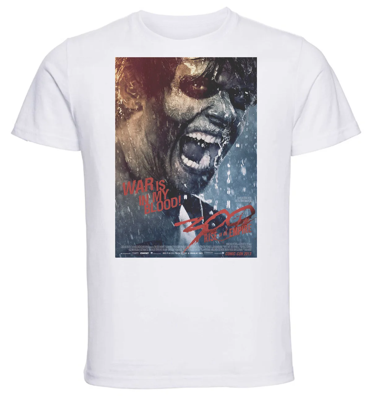 T-shirt Unisex - White - 300 Rise Of An Empire D